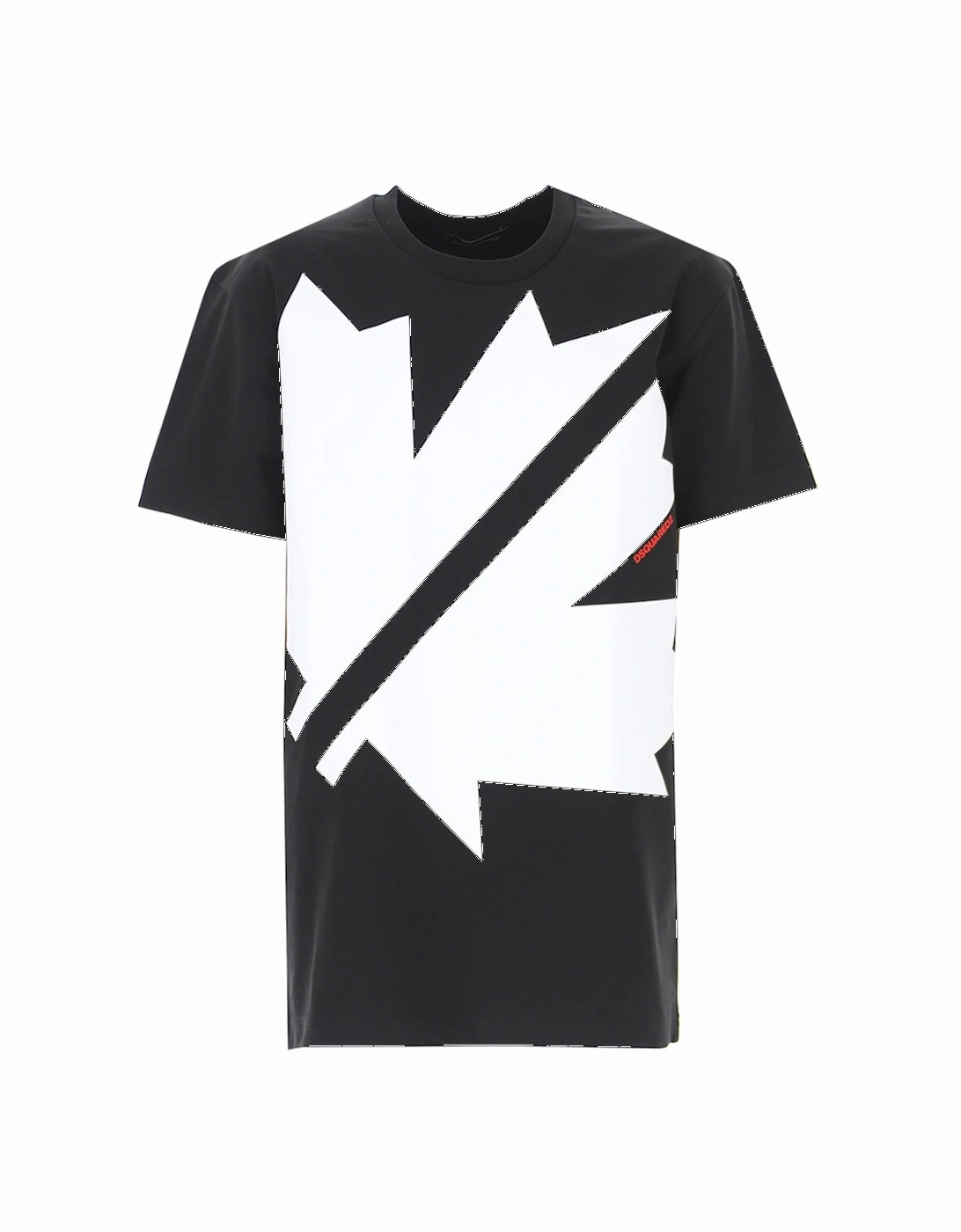 Boys Oversized Leaf Print T-shirt Black, 3 of 2