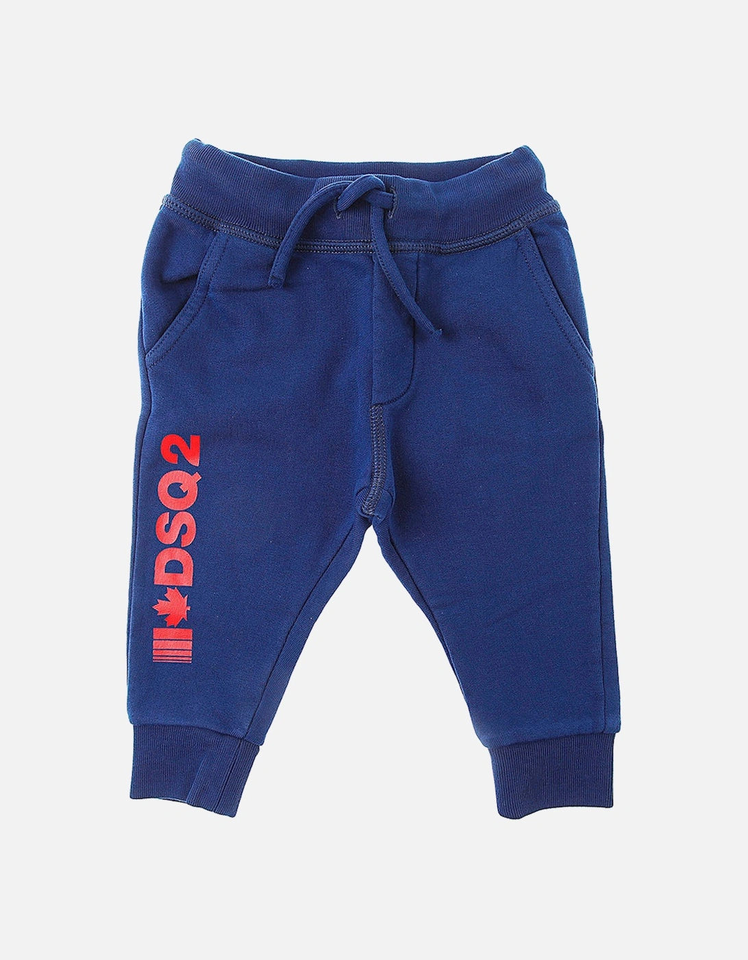 Baby Boys Cotton Joggers Blue, 3 of 2