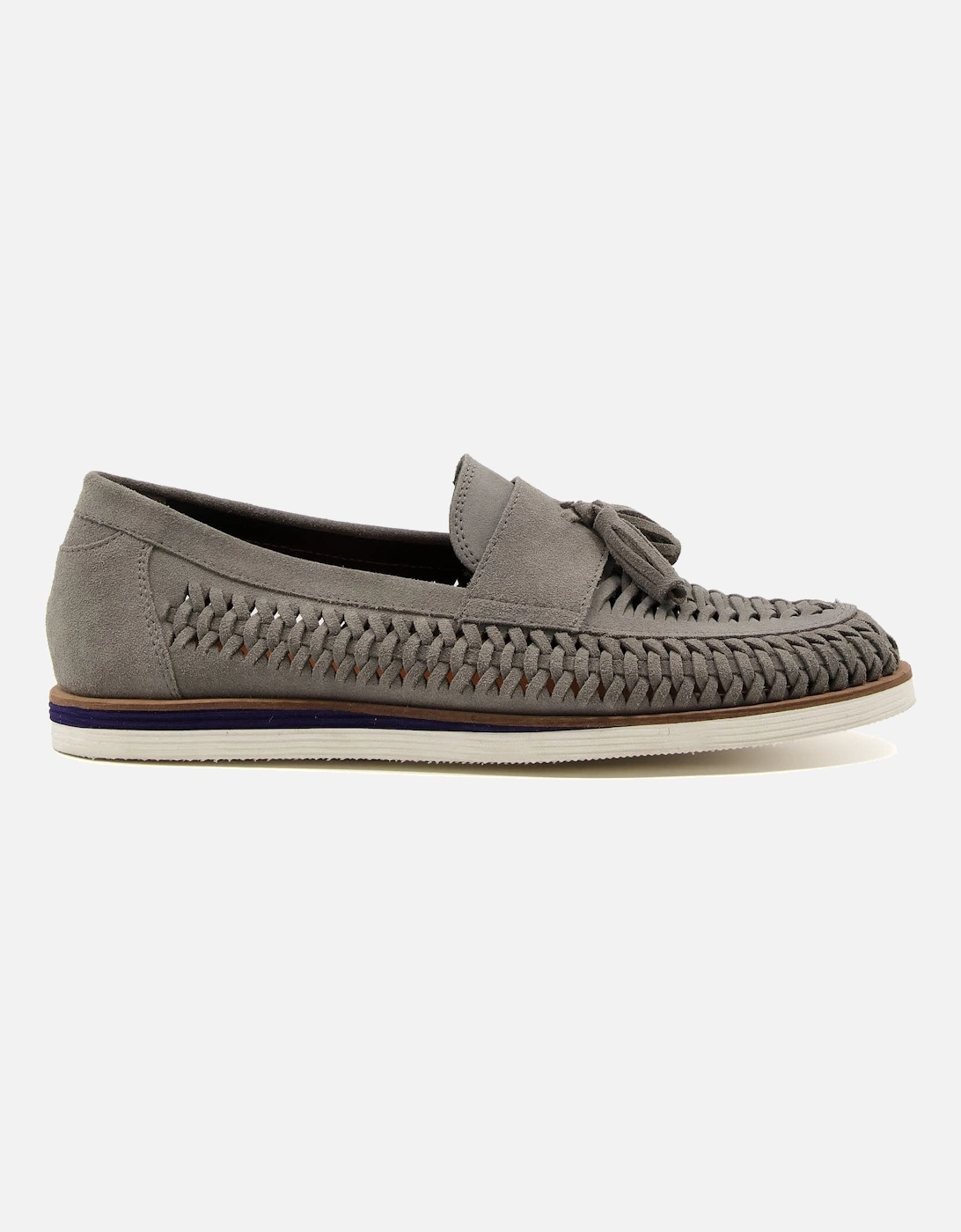 Mens Buckey - Woven Suede Loafers