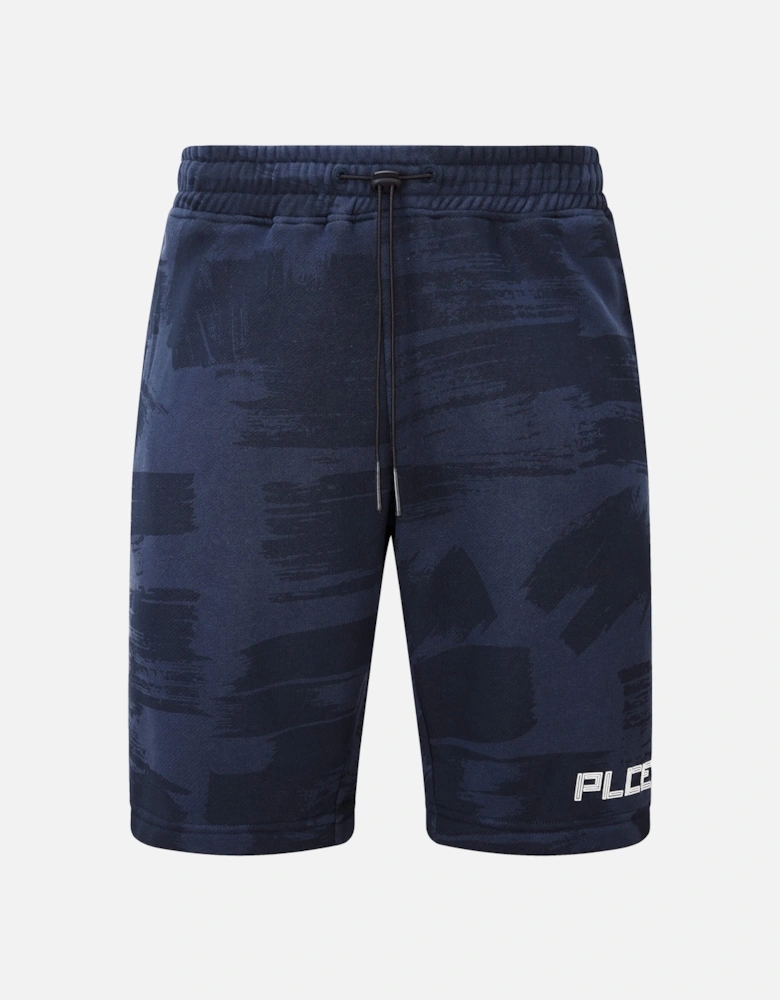 Calla Men's Cotton Jog Shorts | Navy