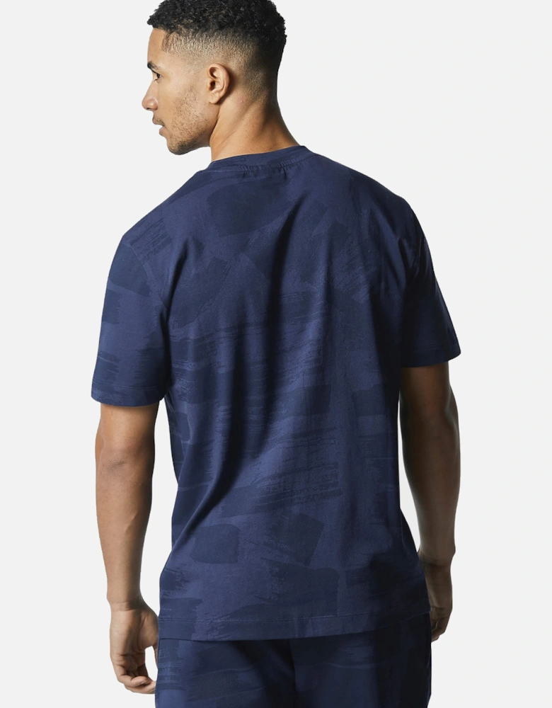 Nixie Camo Print T-Shirt | Navy