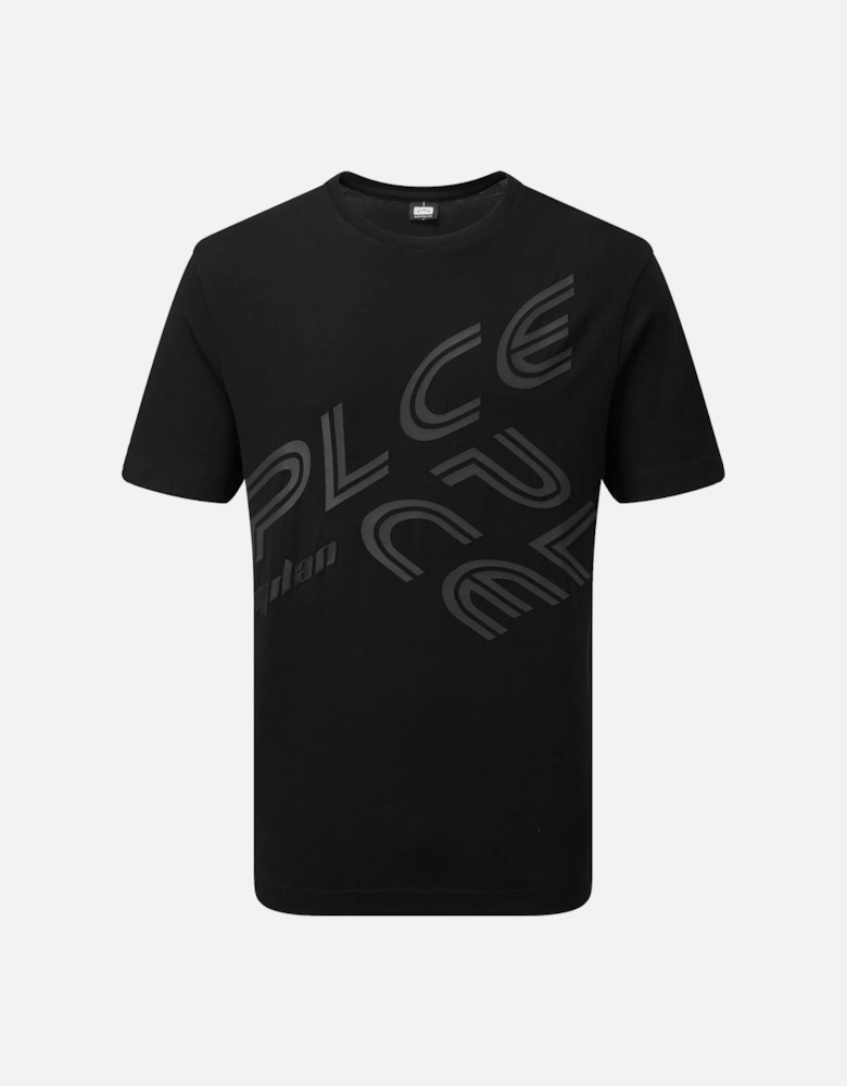 Caen Graphic Print Men's T-Shirt | Black