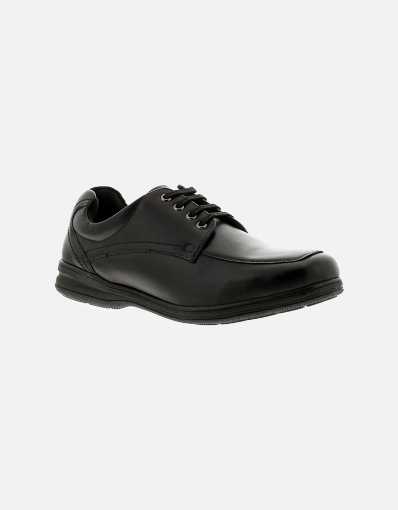 Mens Casual Shoes John Leather black UK Size