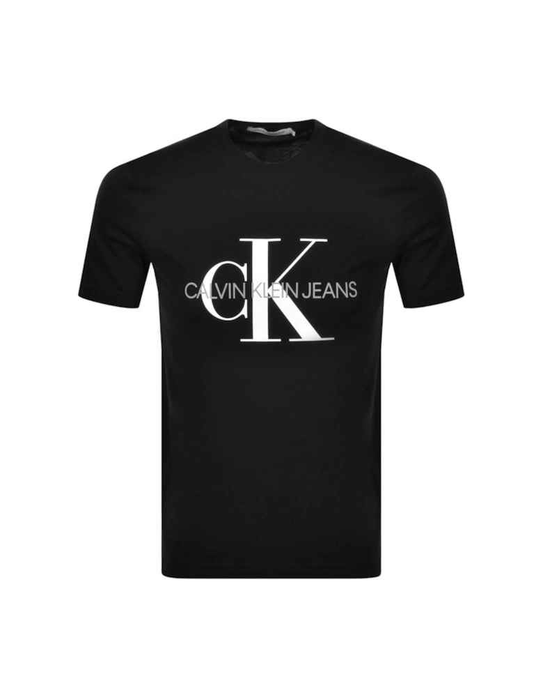 Jeans Monogram Slim Fit T Shirt Black