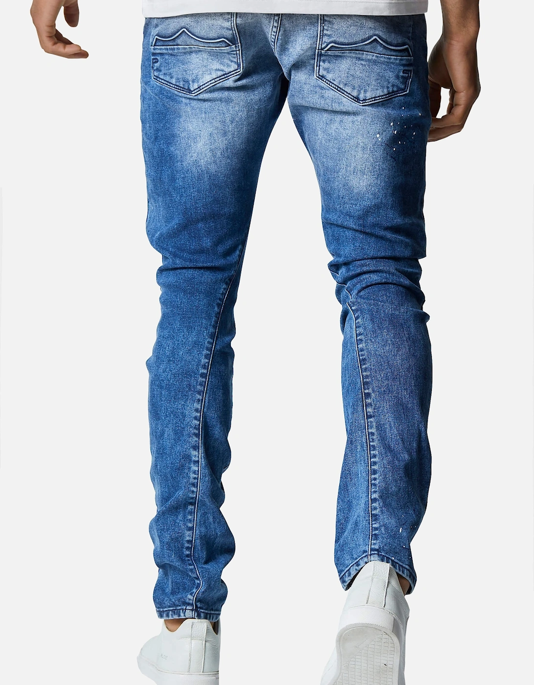 Hazard MOT 741 Engineered Fit Men's Jeans | Distressed Medium Wash