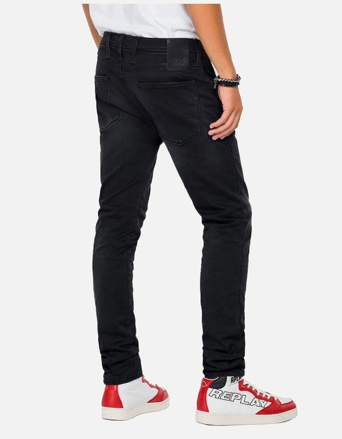 Hyperflex Mens X-lite Black Stretch Jeans 098