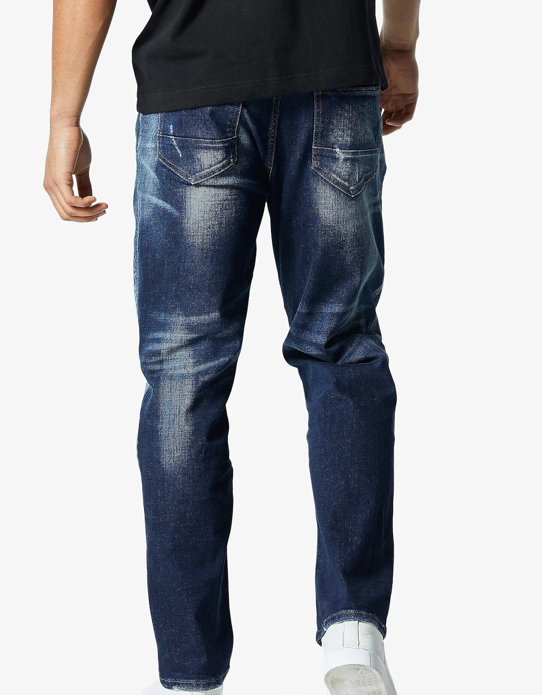 Natron Cob 793 Mens Straight Fit Jeans | Dark Wash