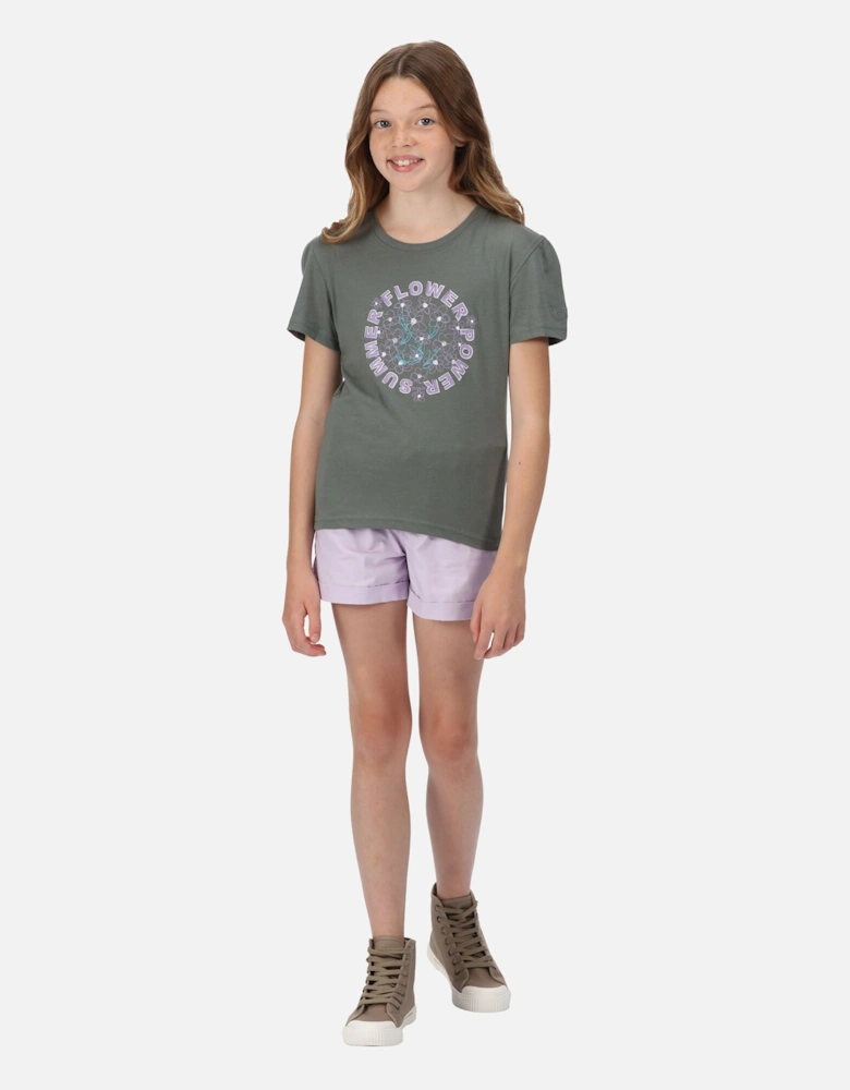 Childrens/Kids Bosley V Flower T-Shirt