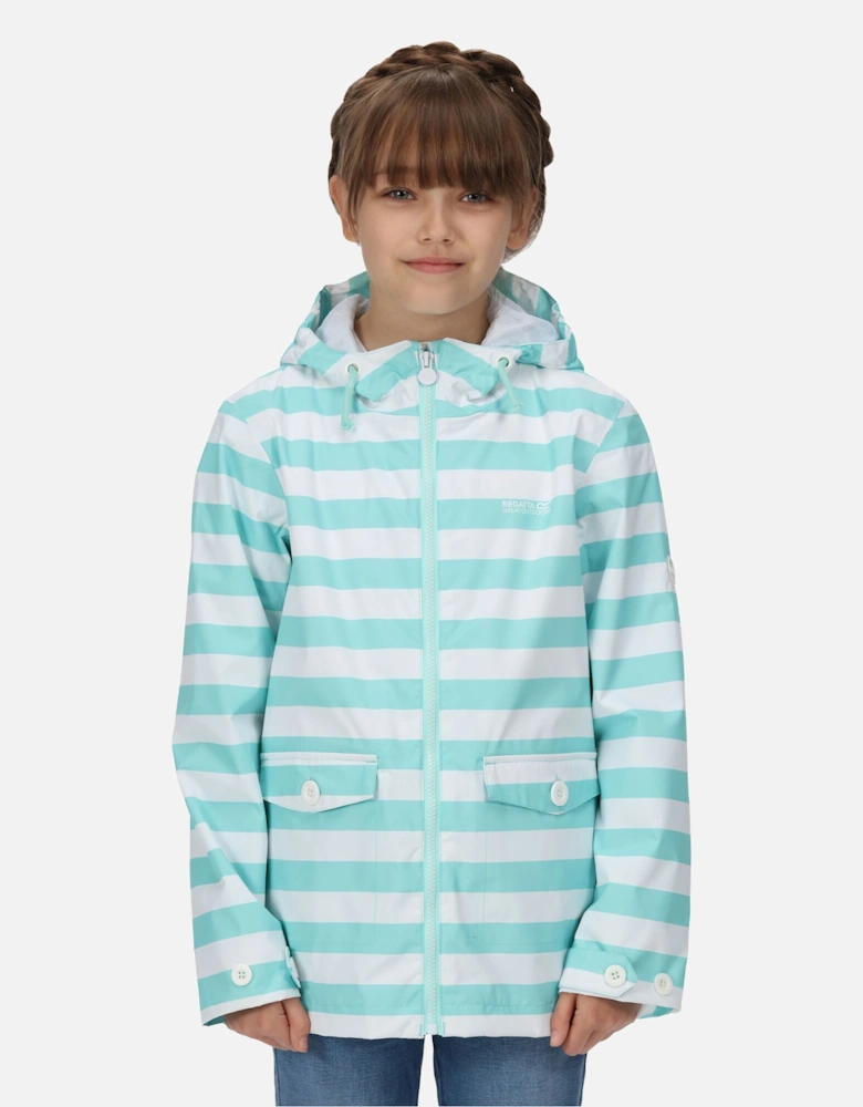 Childrens/Kids Belladonna Stripe Waterproof Jacket