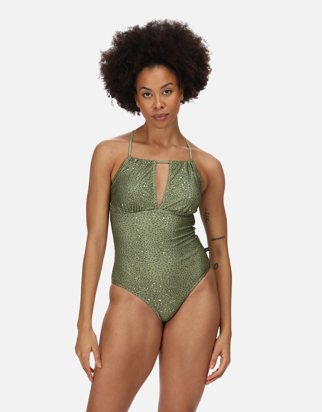 Womens/Ladies Halliday Abstract One Piece Swimsuit