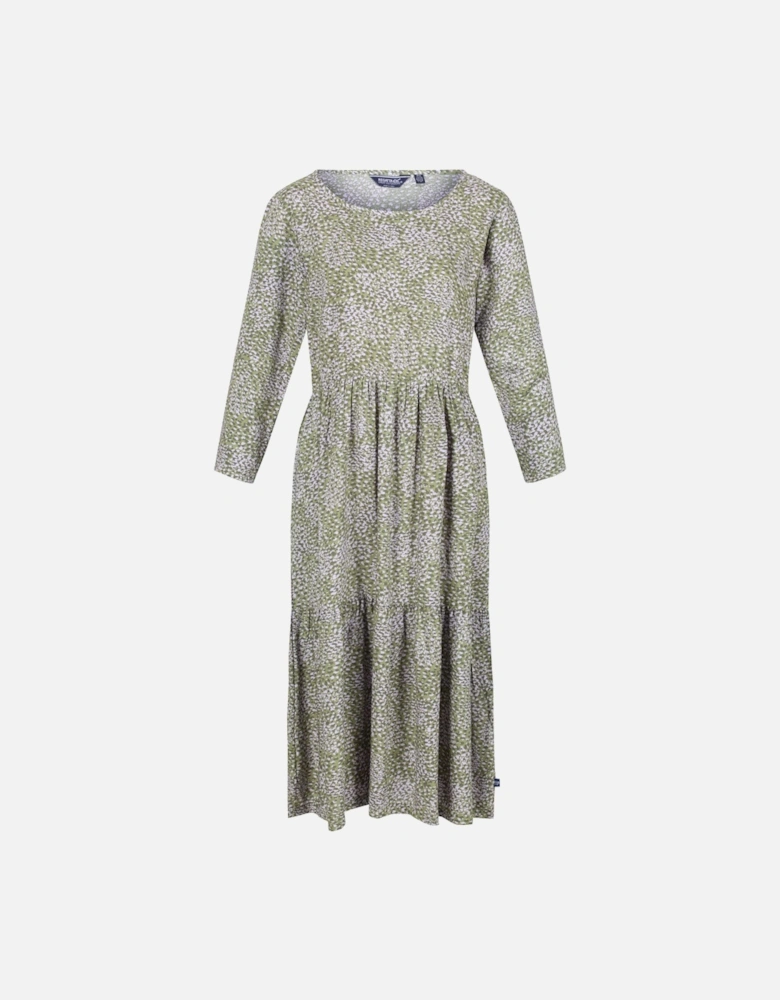 Womens/Ladies Briella Abstract Long-Sleeved Casual Dress