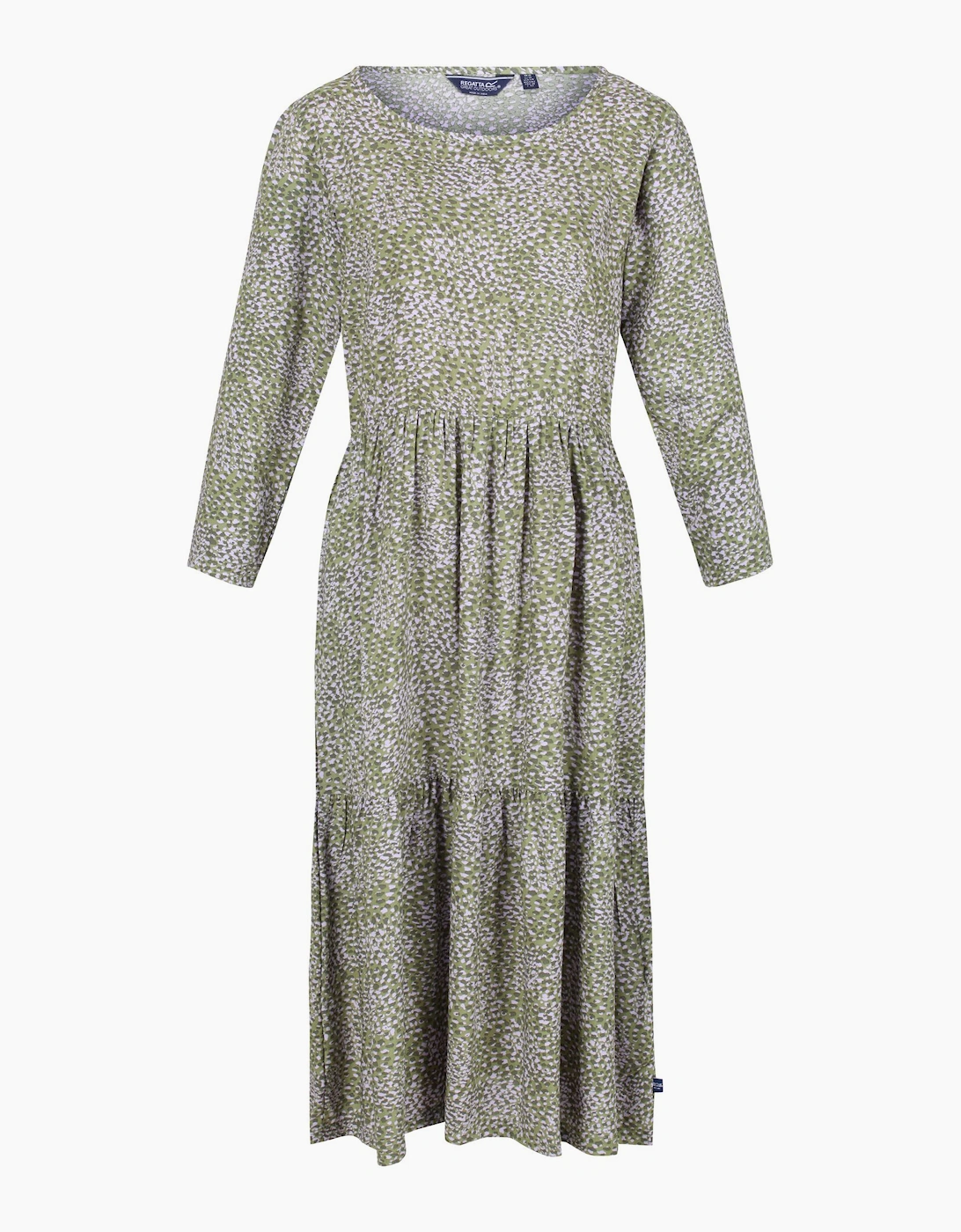 Women's Regatta Womens/Ladies Briella Abstract Long-Sleeved Casual Dress - Green - Size: 12