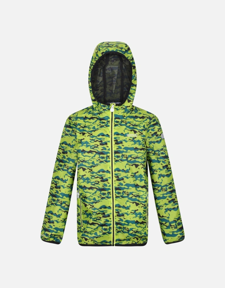 Childrens/Kids Lever Camo Packaway Waterproof Jacket