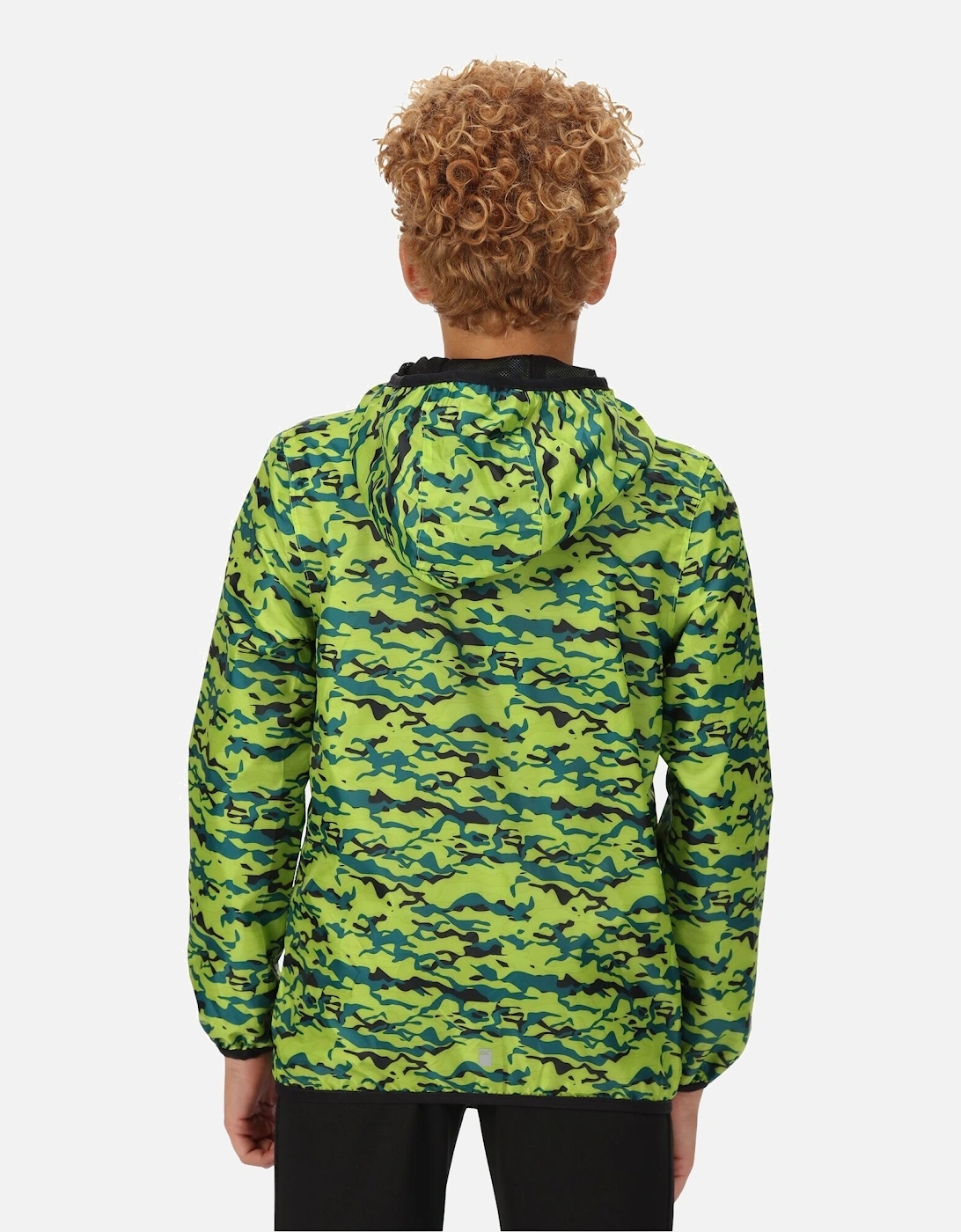 Childrens/Kids Lever Camo Packaway Waterproof Jacket