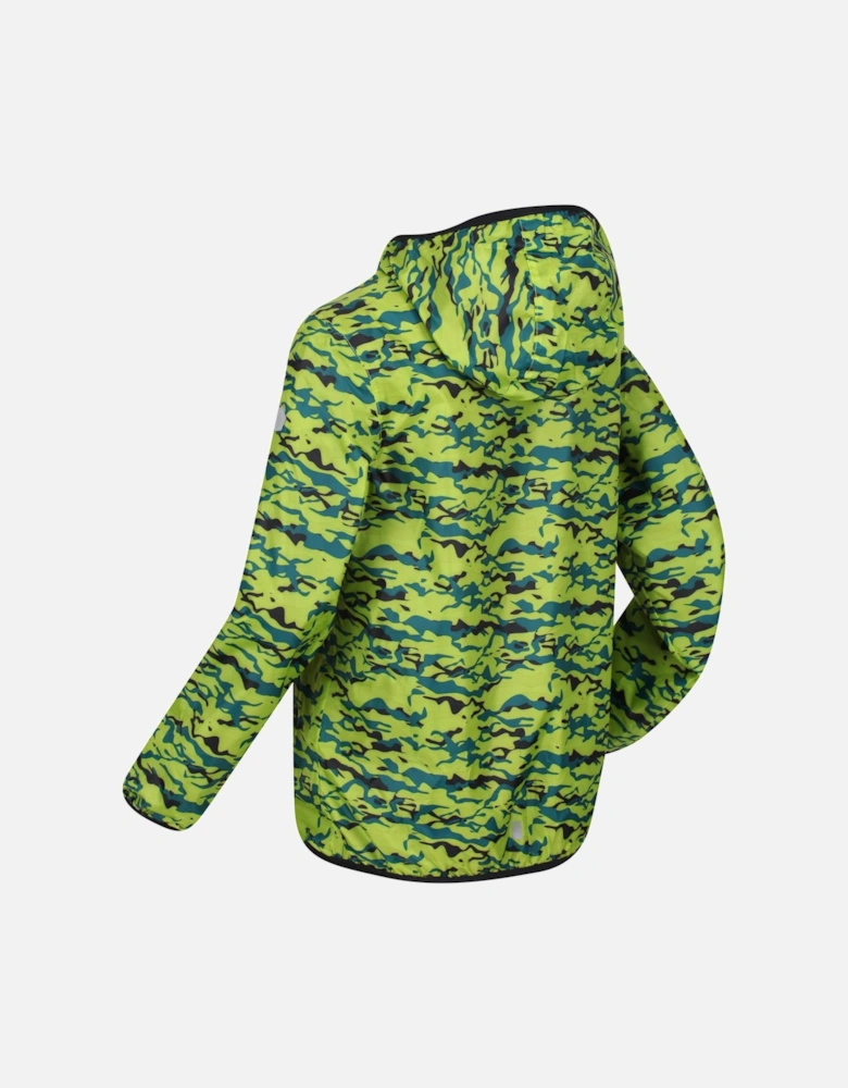 Childrens/Kids Lever Camo Packaway Waterproof Jacket