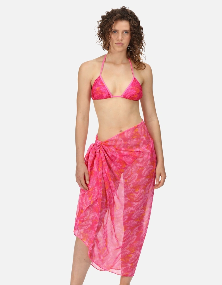 Womens/Ladies Shalya Palm Print Sarong