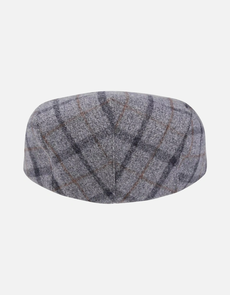 Mens Acre Checked Tweed Flat Cap