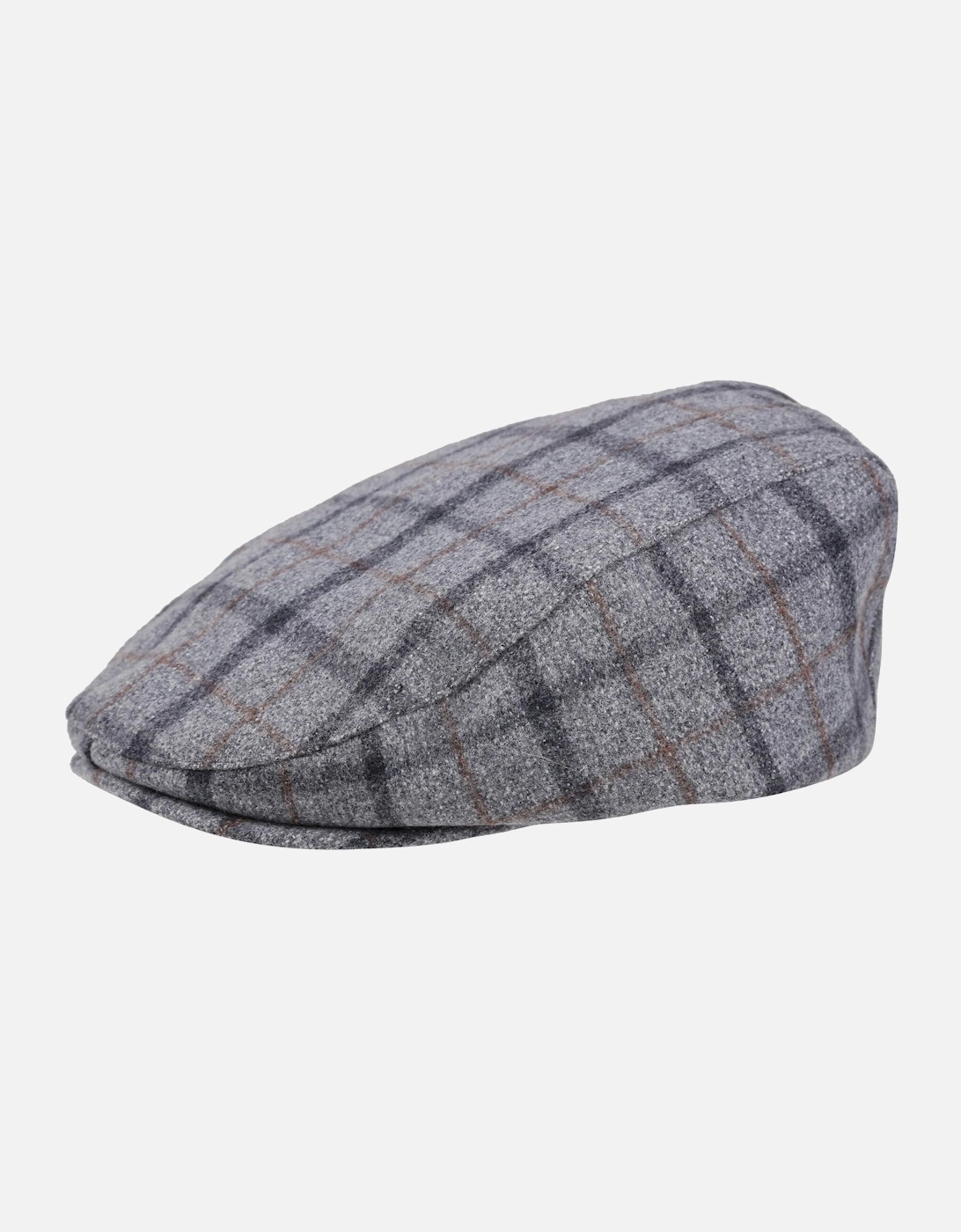 Mens Acre Checked Tweed Flat Cap, 5 of 4