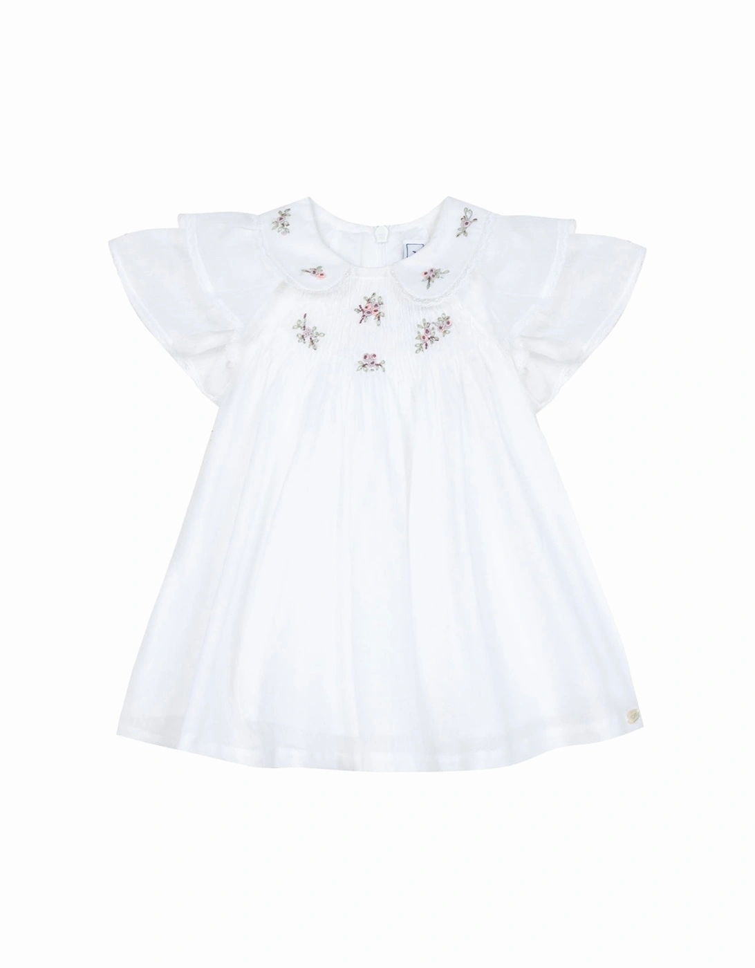 Baby Girls Jardin Miniature Dress White, 4 of 3