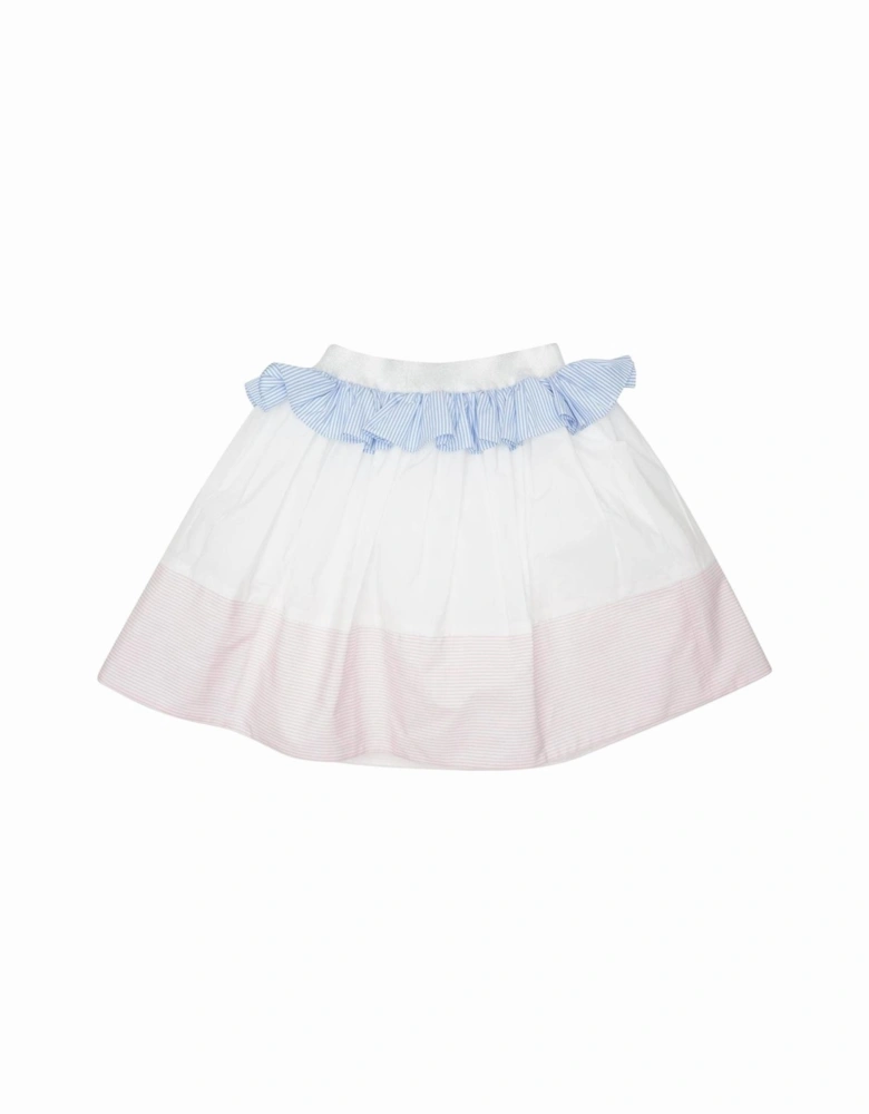 Girls White Princess Skirt