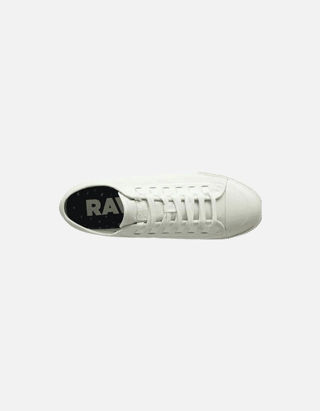 Lace Up Canvas Milk White Trainers