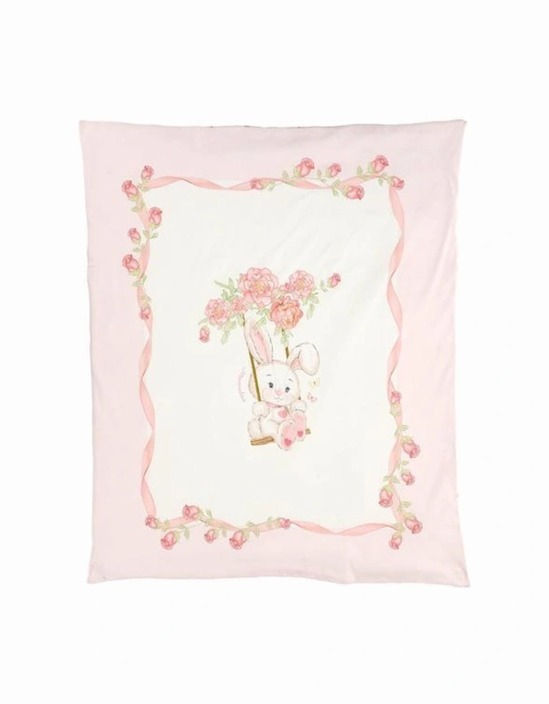 Baby Girls Pink Bunny Blanket