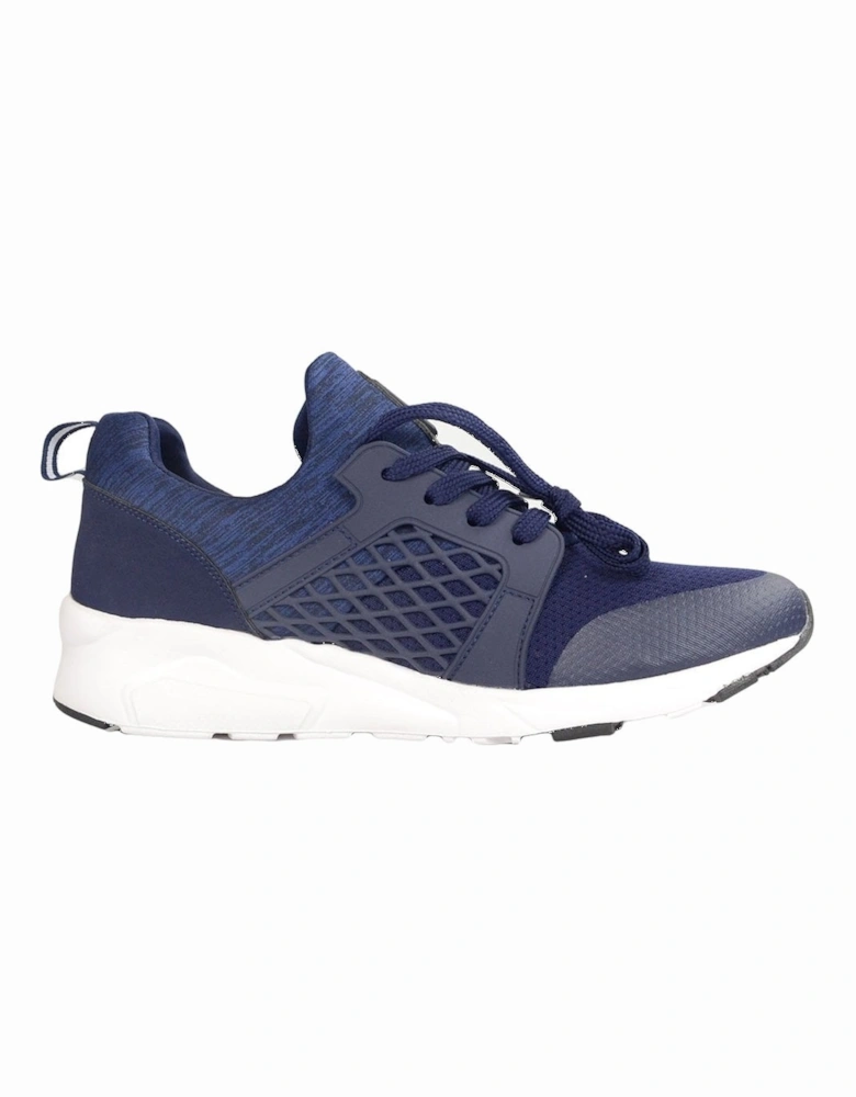 LOMBARD Mesh/Rubber Navy Trainer