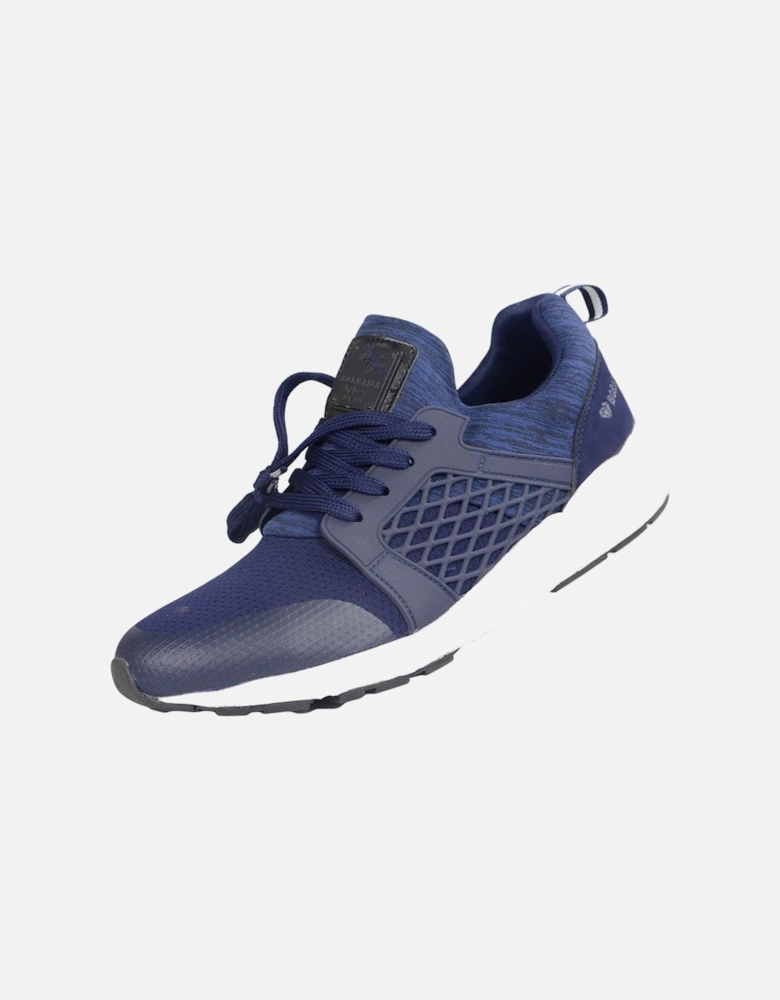 LOMBARD Mesh/Rubber Navy Trainer