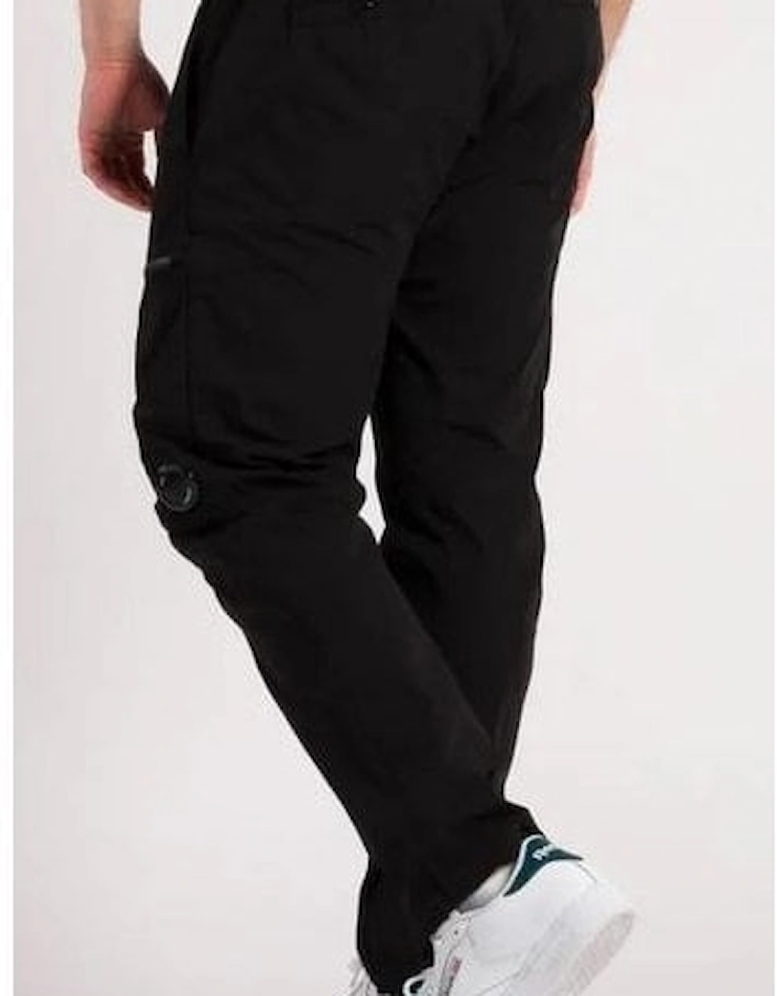 Cotton Rip-Stop Black Cargo Pants