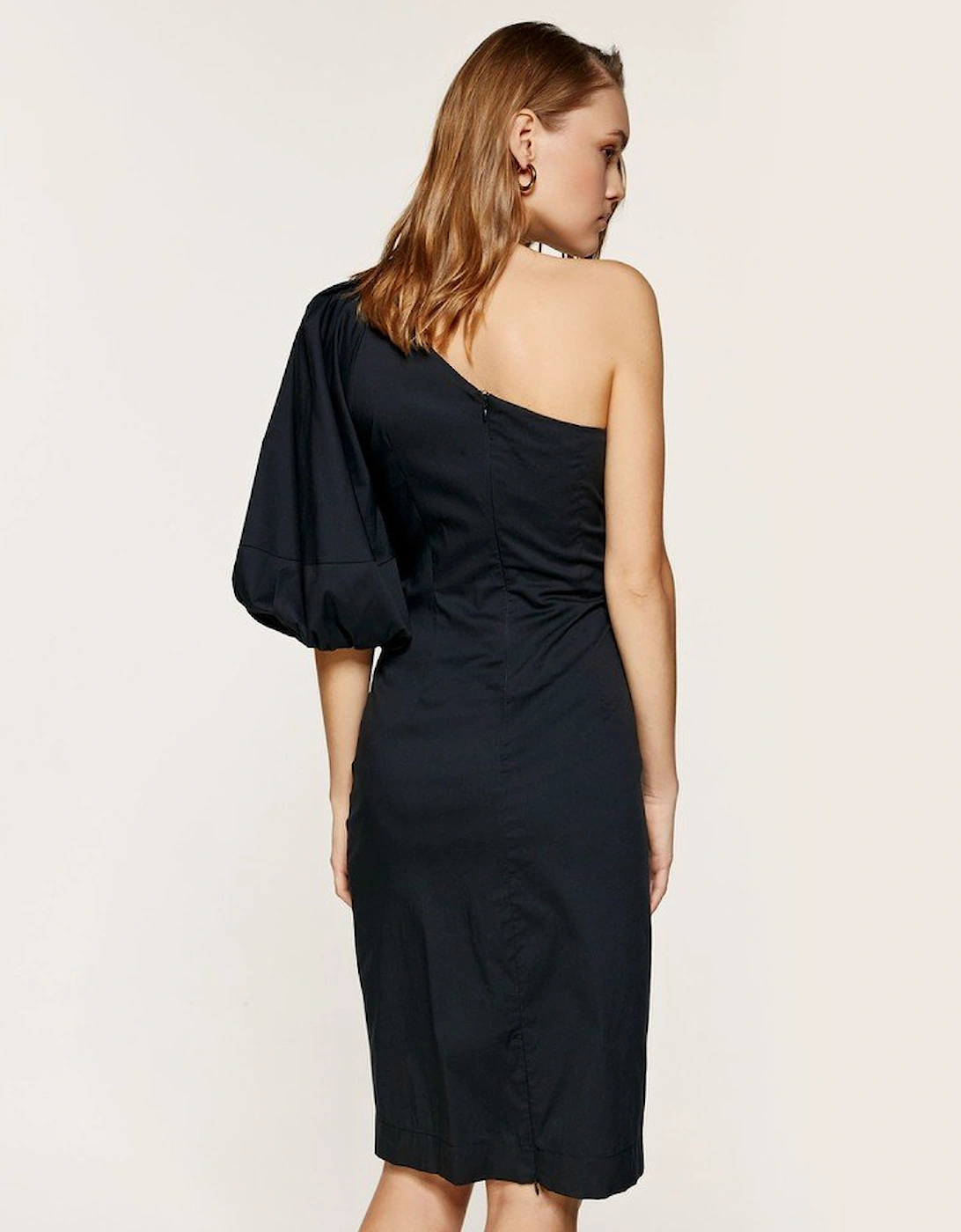 One shoulder structured dress