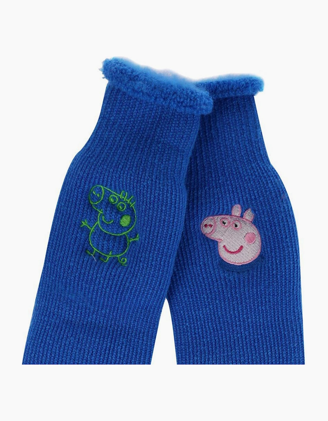Regatta Unisex Blue Childrens/ Peppa Pig Boot Socks (Pack Of 2) - Size: 3 Years/4 Years Kids