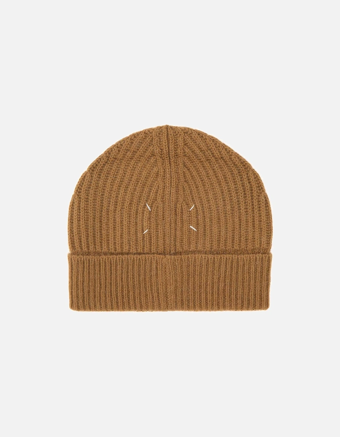 Men's Ribbed-Knit Beanie Brown, 3 of 2