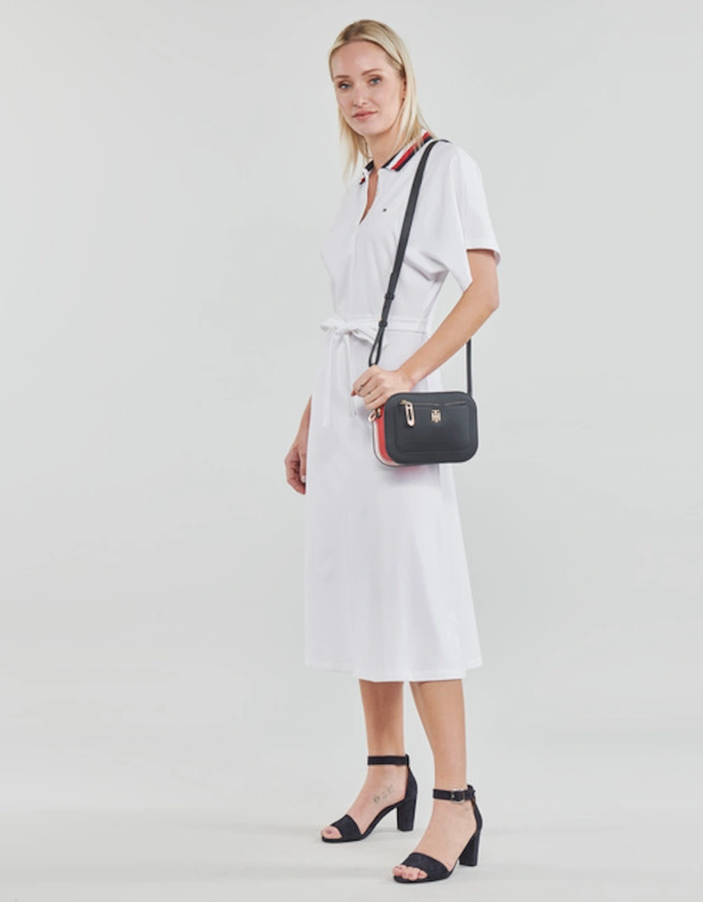 GBL STP FLARE MIDI POLO DRESS SS