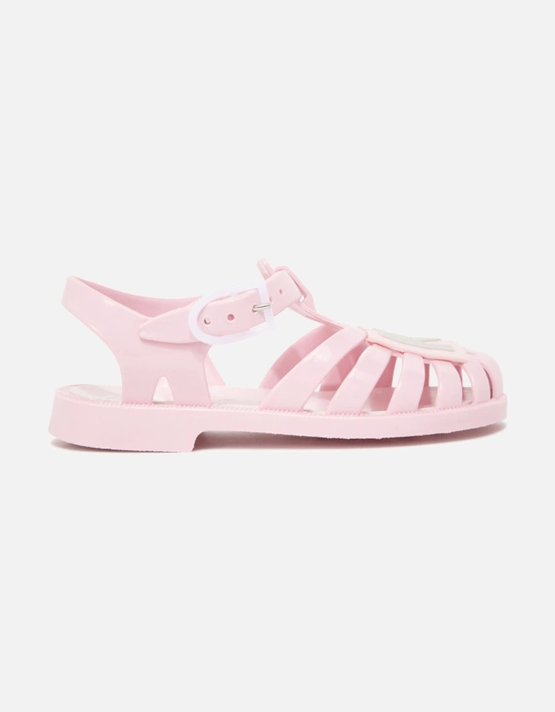 Girls Cage Sandals Pink