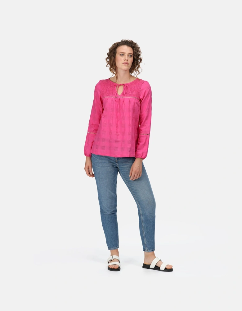 Womens/Ladies Calluna Long-Sleeved Blouse