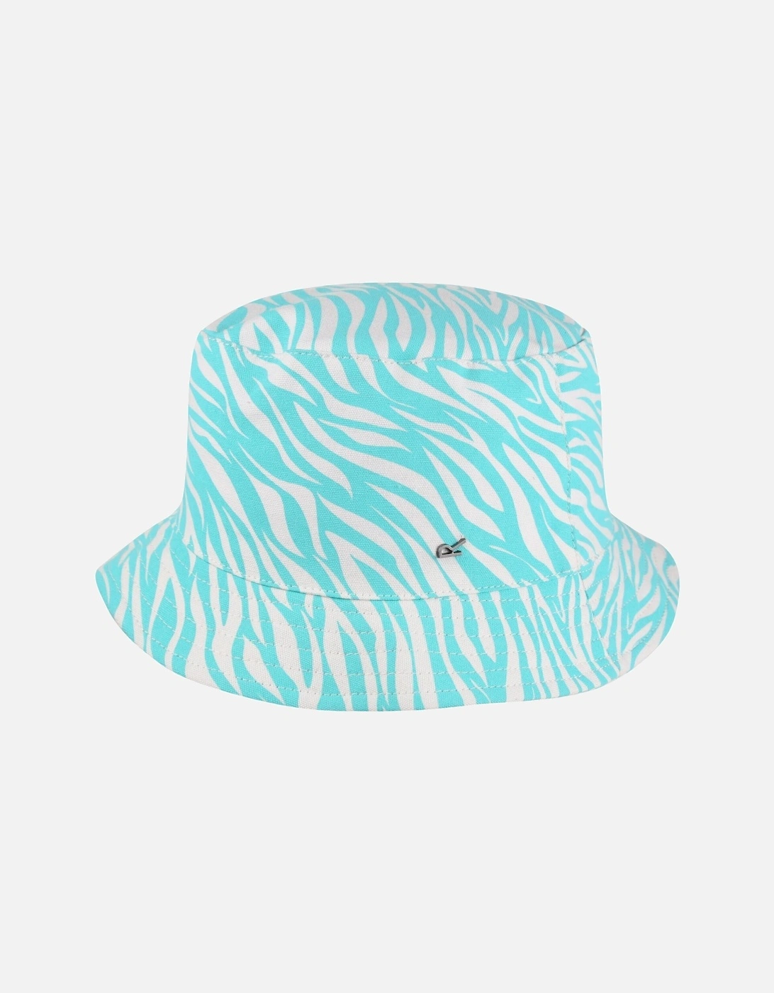 Childrens/Kids Crow Zebra Print Canvas Bucket Hat, 6 of 5