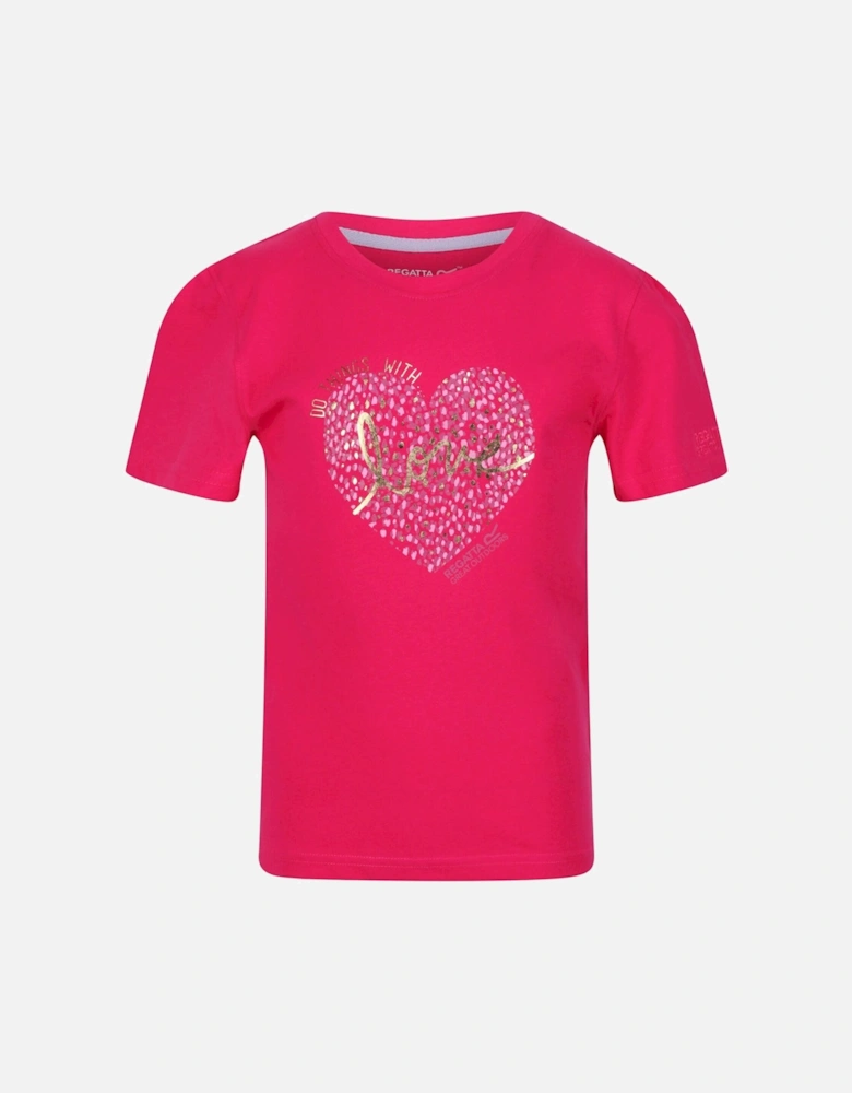 Childrens/Kids Bosley V Heart T-Shirt