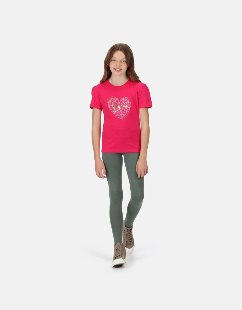 Childrens/Kids Bosley V Heart T-Shirt