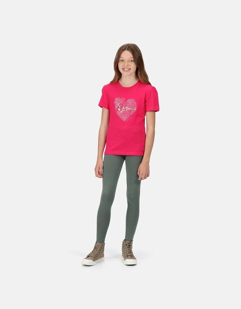 Childrens/Kids Bosley V Heart T-Shirt