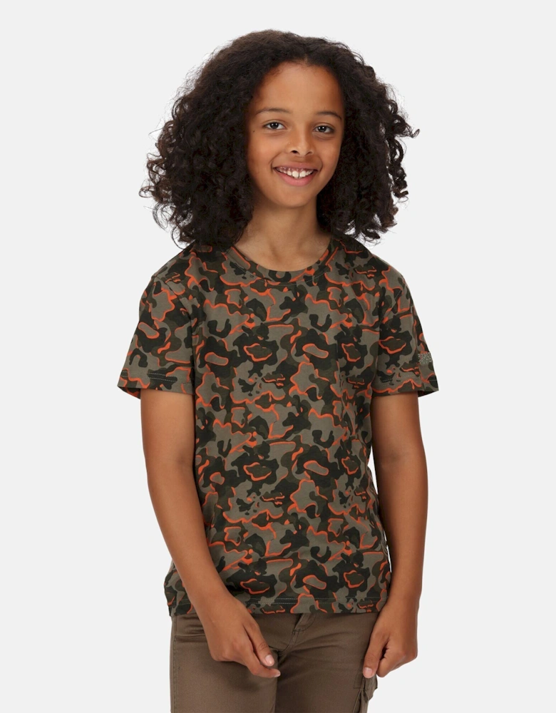 Childrens/Kids Bosley V Camo T-Shirt