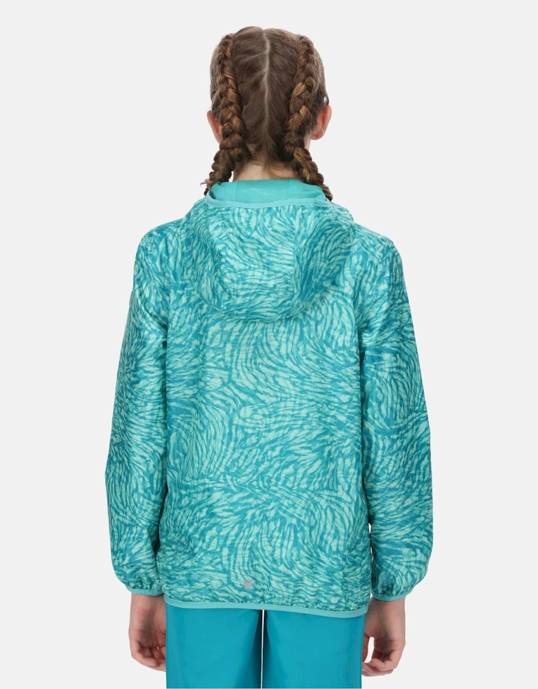 Childrens/Kids Lever Animal Print Packaway Waterproof Jacket