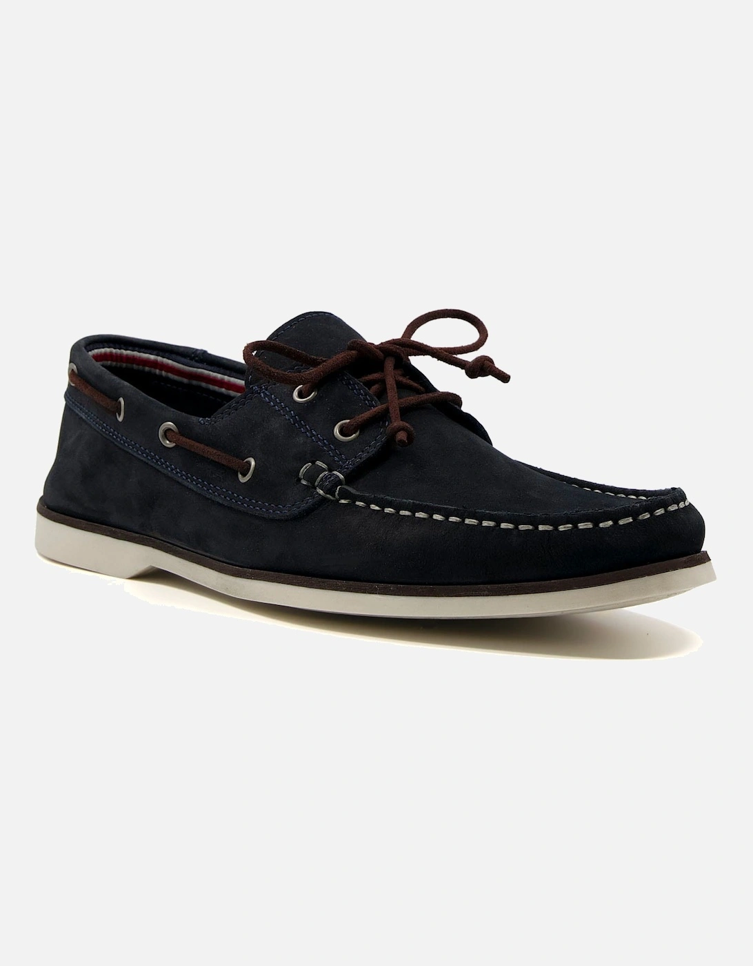 Mens Bluesy - Leather Boat Shoes, 6 of 5