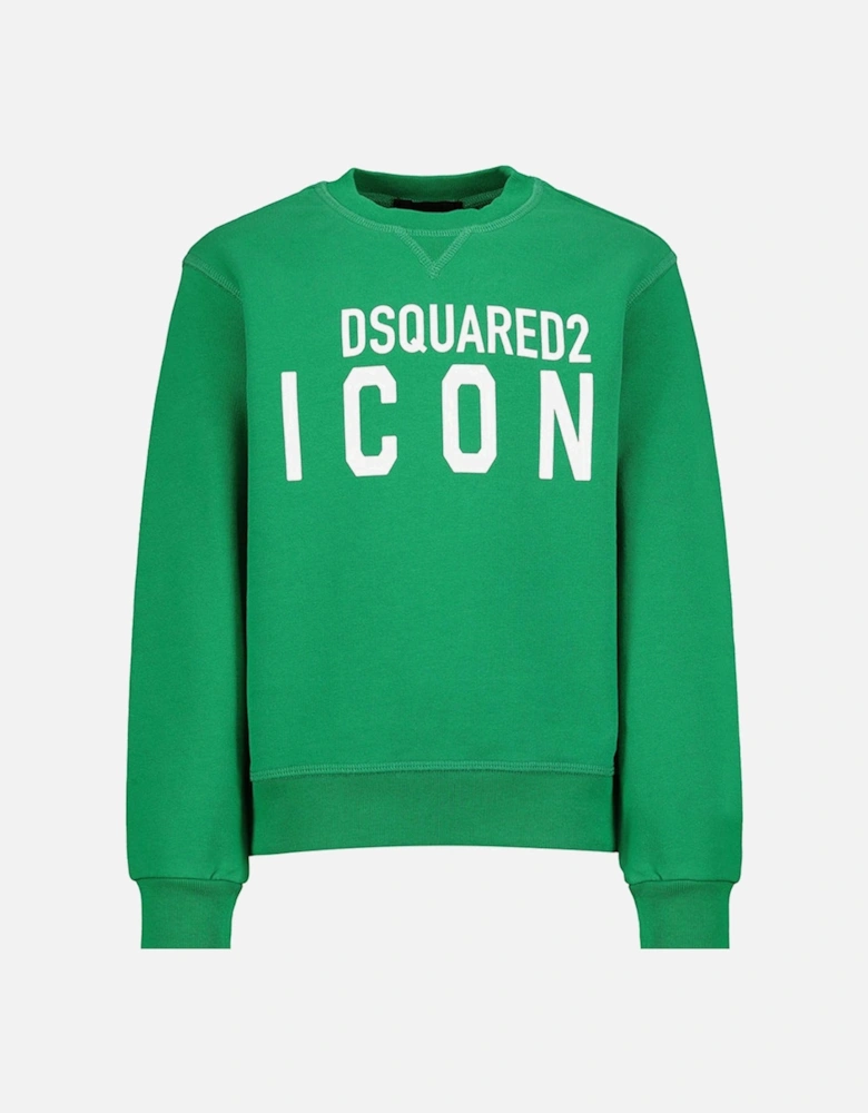 Boys Icon Sweater Green