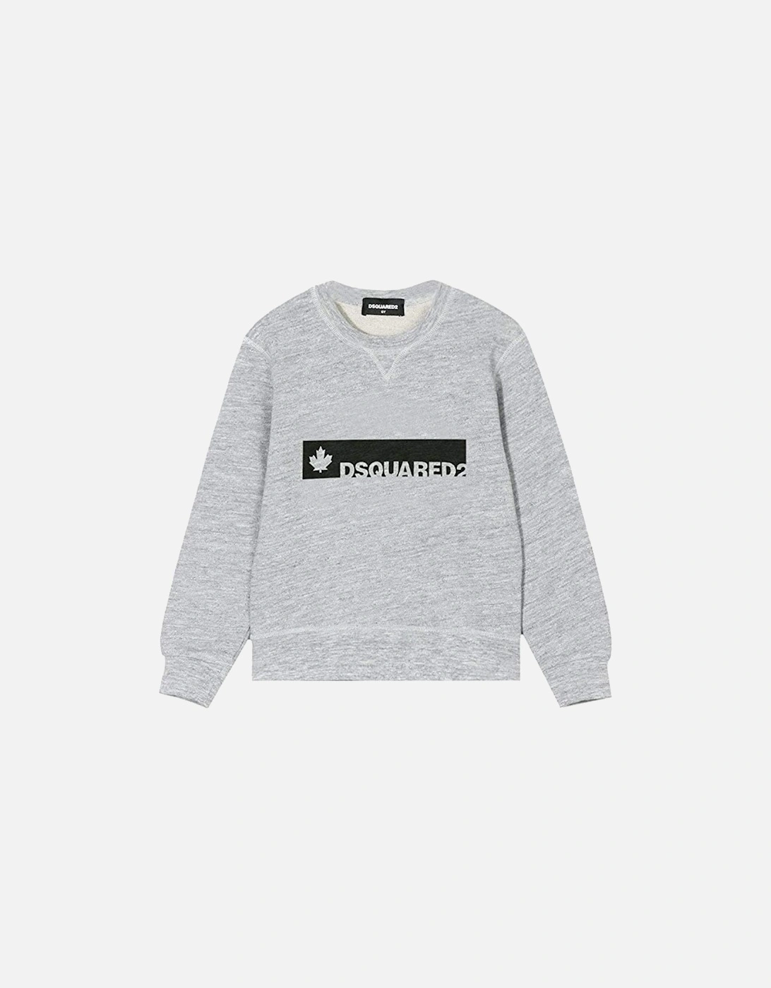 Boys Printed Logo Sweater Grey, 2 of 1
