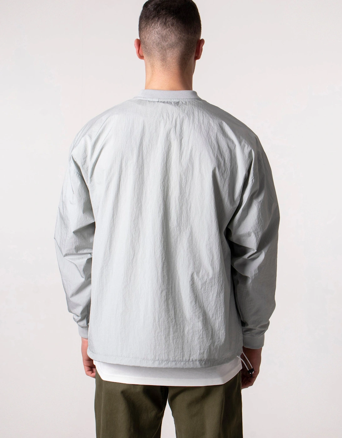 Relaxed Fit Long Sleeve Windbreak T-Shirt