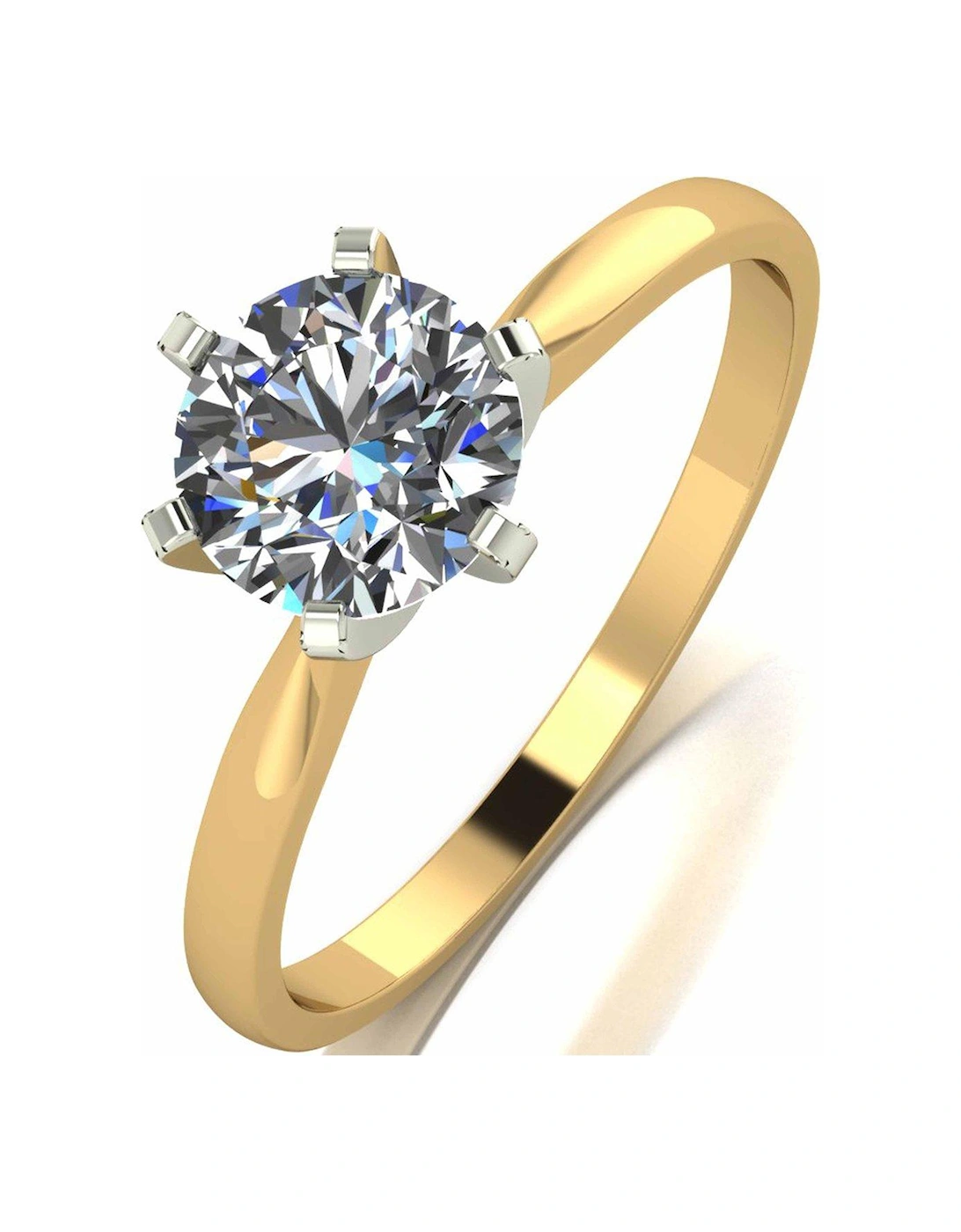 18 Carat Yellow Gold 1 Carat Solitaire Ring, 2 of 1