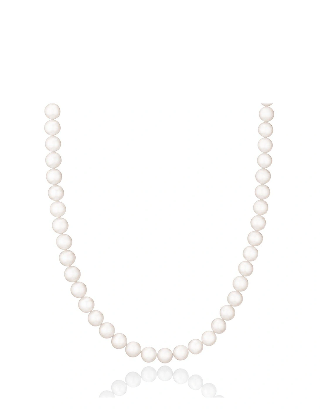 Silver Freshwater Pearl Single Row Necklace, 2 of 1