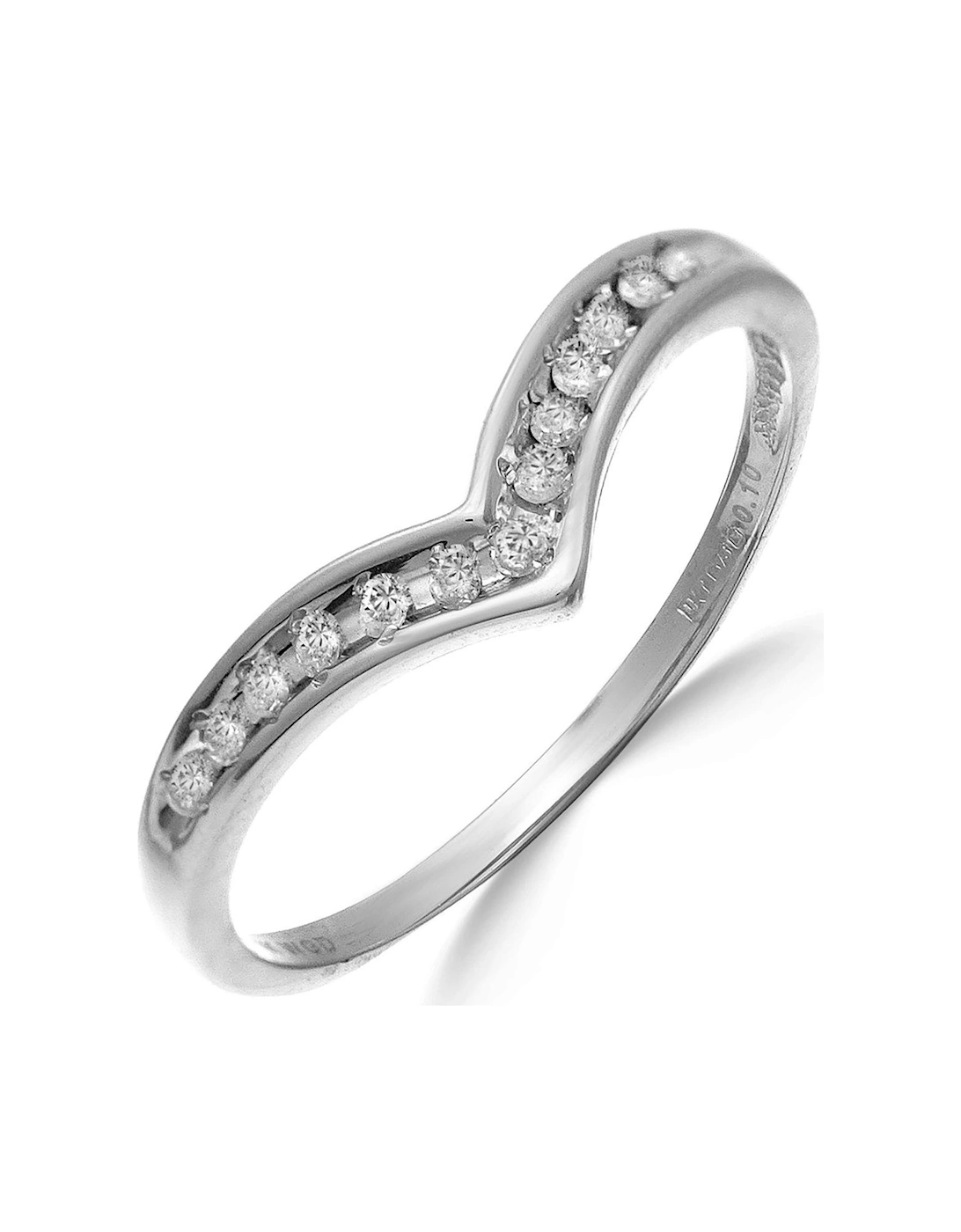 9 Carat White Gold 10pt Diamond-Set Eternity Ring, 3 of 2