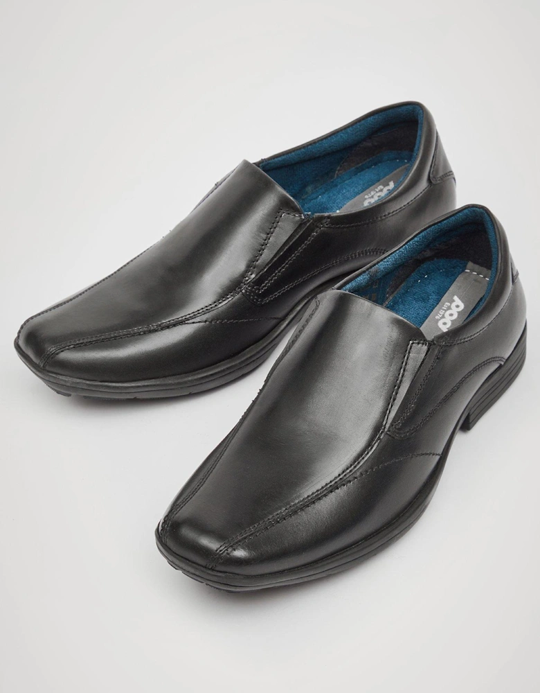 Dundee Boys Slip On Shoes - Black