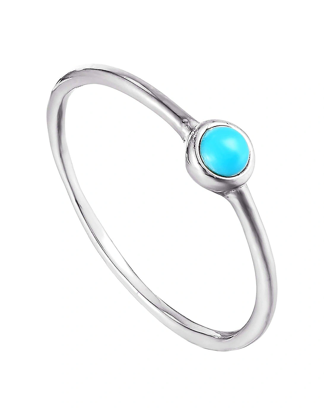 Sterling Silver Turquoise Bezel Ring, 3 of 2